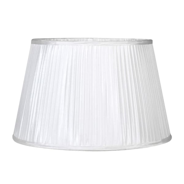 Cream Silk Drum Pleated Shade