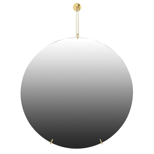 Round Frameless Hanging Wall Mirror