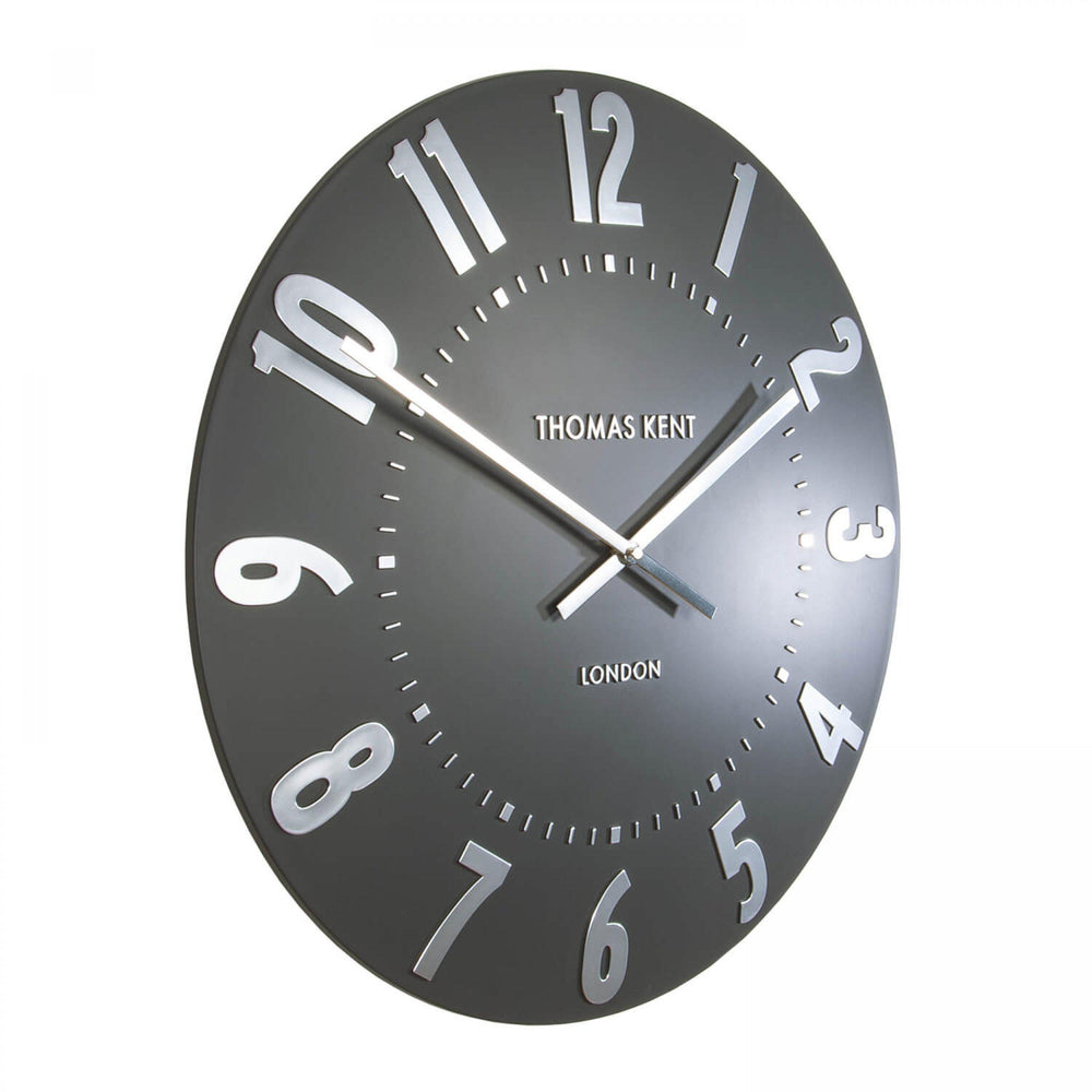 20" Mulberry Wall Clock Graphite Silver