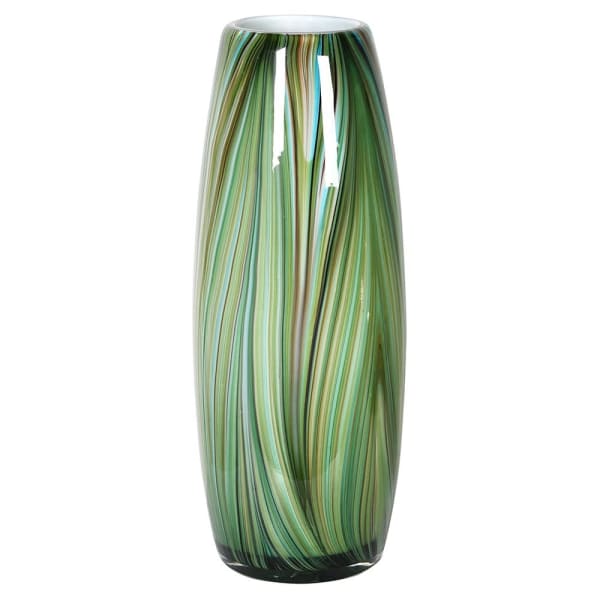 Waves of Green Tall Vase