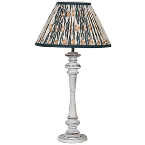 Wash Wood Lamp and Ikat Shade