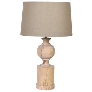 Wood Table Lamp With Shade