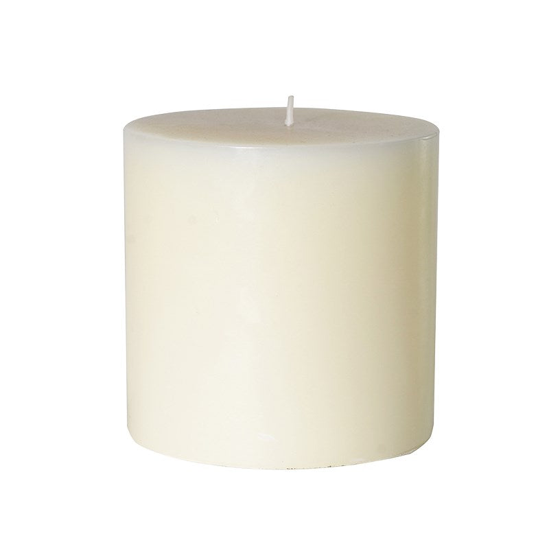 Cream Pillar Candle 10cm dia