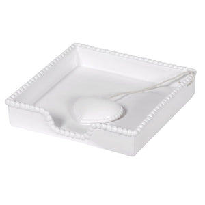 
            
                Load image into Gallery viewer, Ceramic White Napkin Tray With Heart
            
        