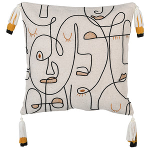 Abstract Faces Cushion