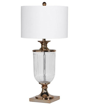Glass Urn Lamp With Shade