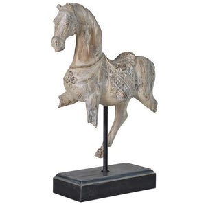 Distressed Horse On Stand