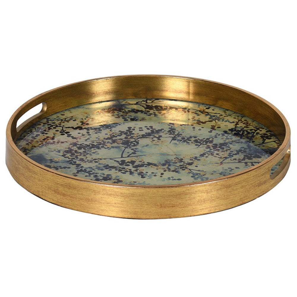 Round Blossom Effect Tray