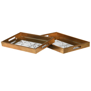 Stag Mirror Trays - Set Of 2