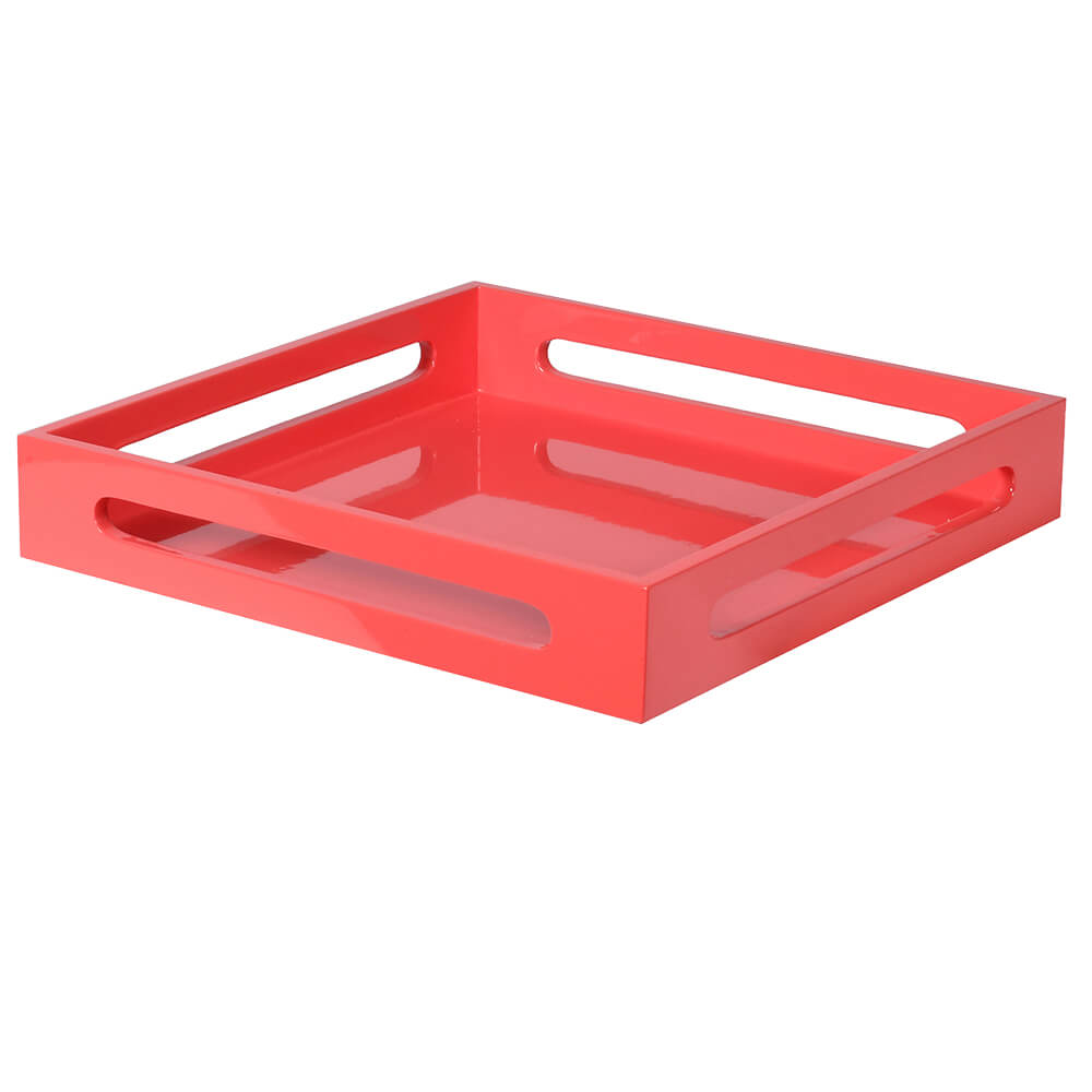 Cerise Lacquered Tray