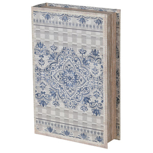 Blue Pattern Book Box