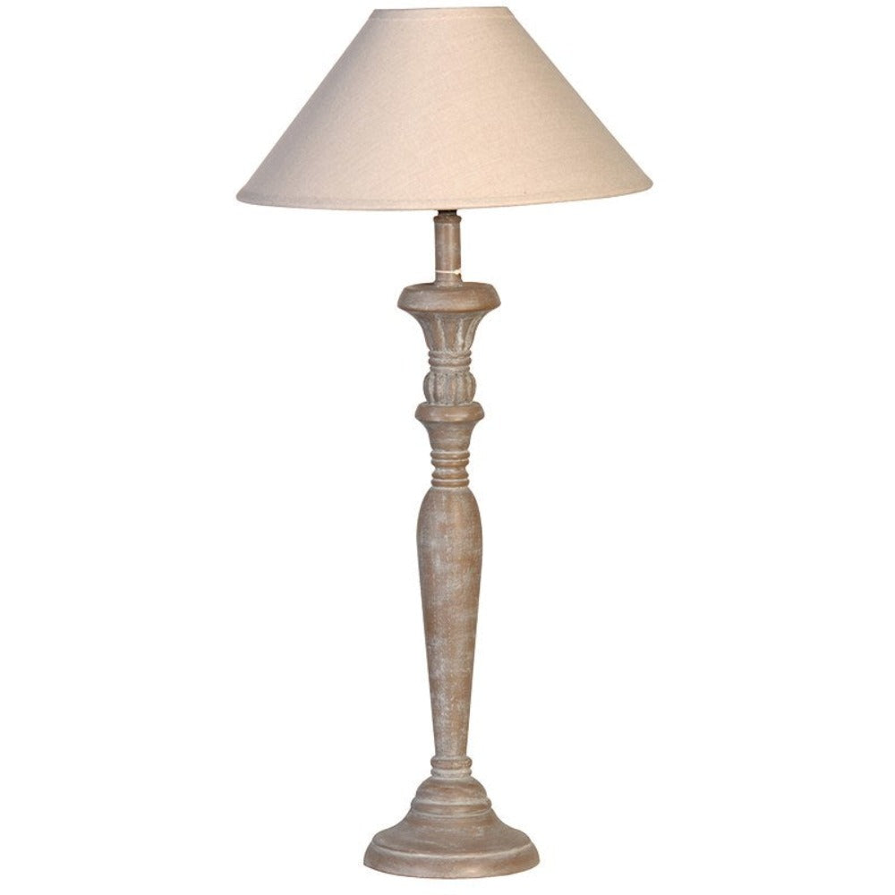 
            
                Load image into Gallery viewer, Grey Wash Candlestick Lamp
            
        