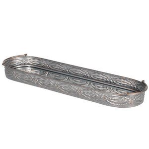 Oblong Metal Mirror Tray