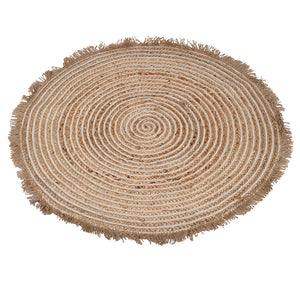 
            
                Load image into Gallery viewer, Natural Round Jute Rug 900mm Dia
            
        