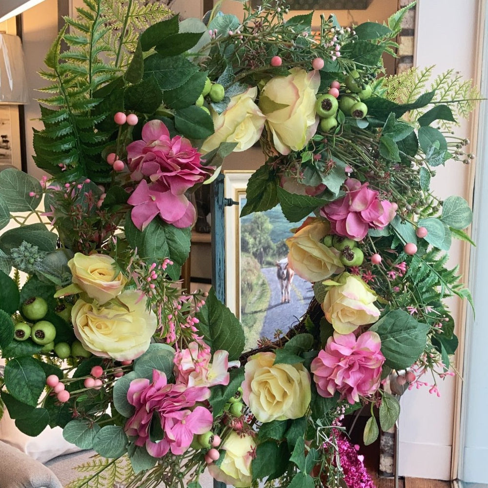 Floral Blossom Wreath 60cm