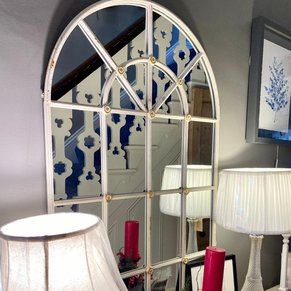 Large Arched Window Wall Mirror