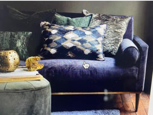 Velvet Royal Blue Sofa