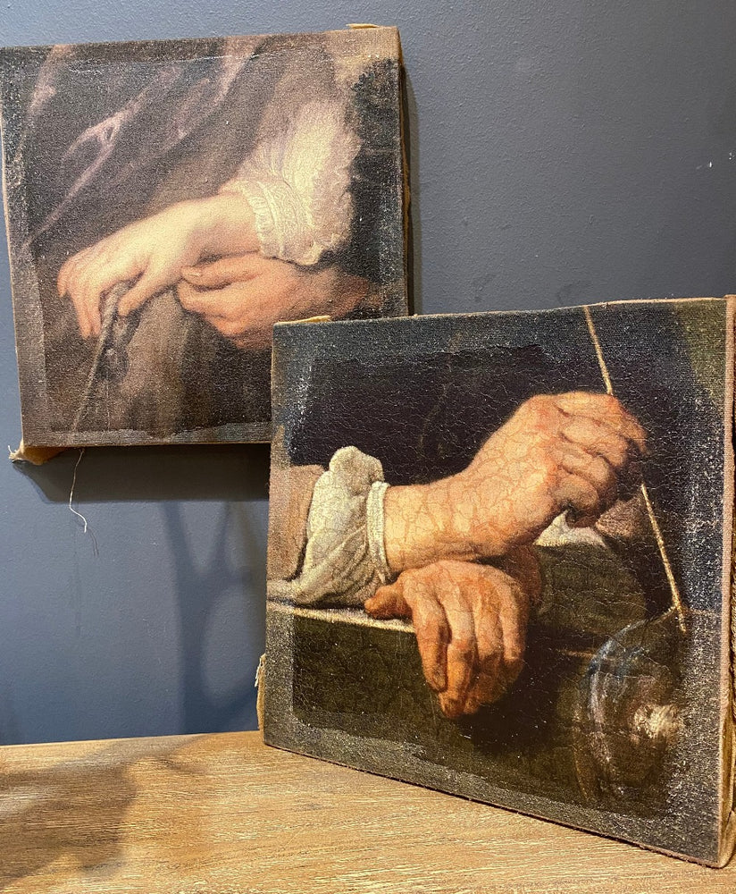 Pair of Old Masters Canvas Pictures
