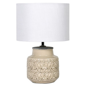 
            
                Load image into Gallery viewer, Ceramic Patterned Lamp with Shade
            
        