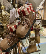 Wood Hanging Snow Boots