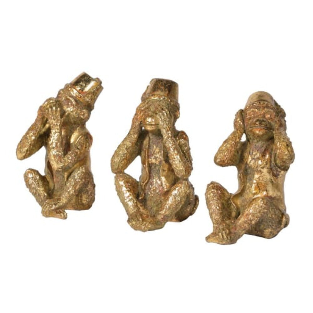 Set of 3 'No Evil' Monkeys
