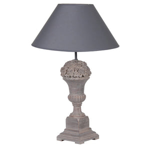Urn On Plinth Table Lamp and Shade