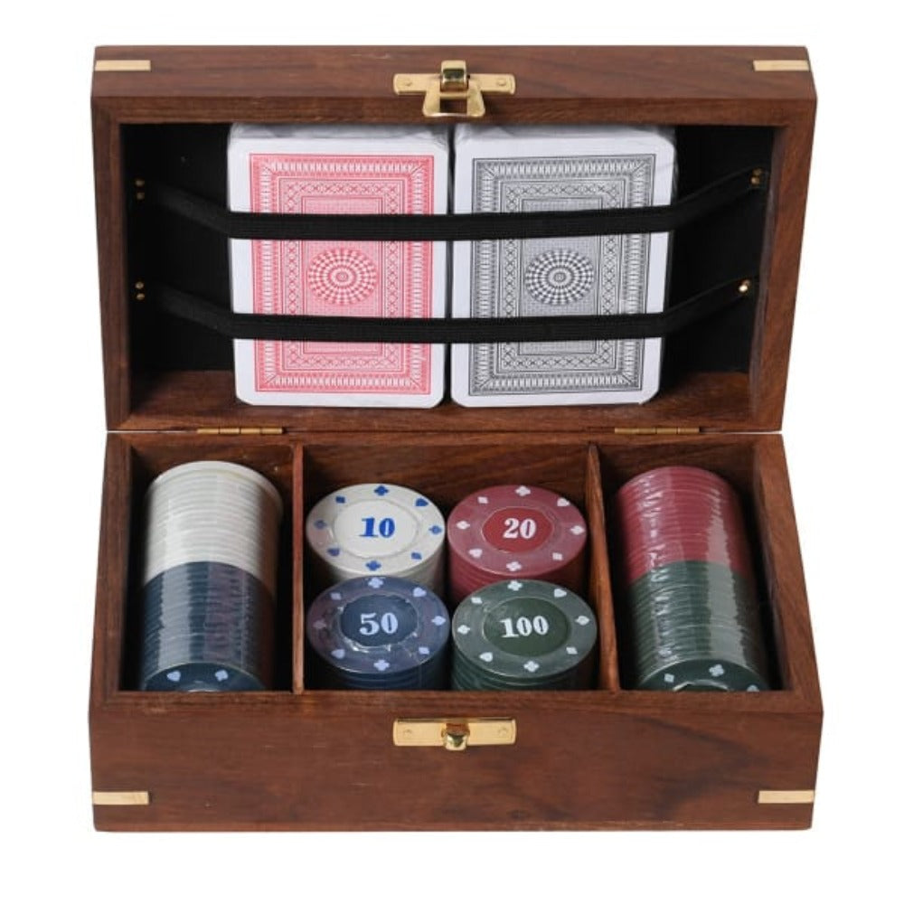 
            
                Load image into Gallery viewer, Poker Set in Wooden Box
            
        