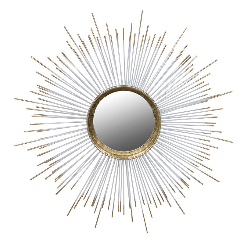 Gold Spiked Round Mirror Default Title